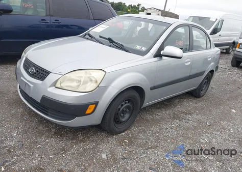 2007 Kia Rio Lx из США, поврежденный, VIN KNADE123576276047